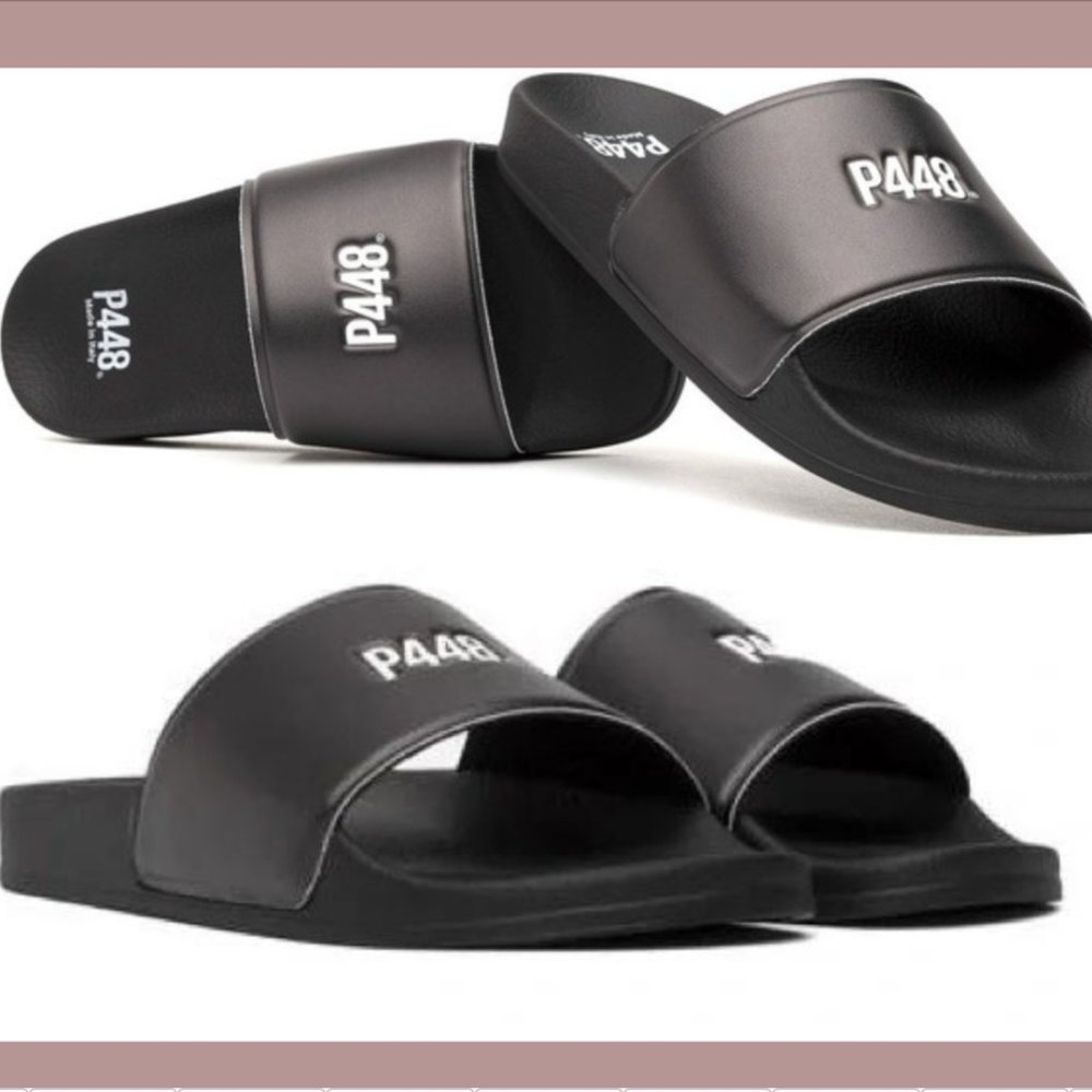 NWD P448‎ [ Size 38 ] Super Water Resistant Slide Sandal in Black